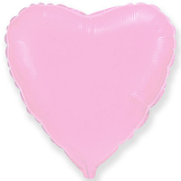 Фольгированный шарик Flexmetal 32" (80 см) Сердце пастель Розовое