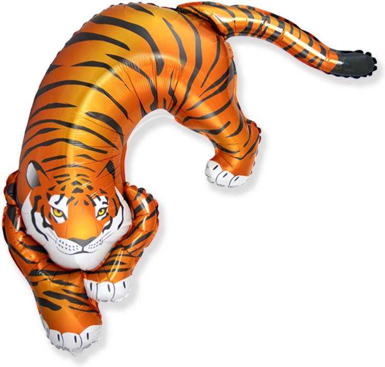 Фольгована кулька Flexmetal (108х75 см) Тигр, що крадеться