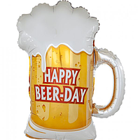 Фольгована кулька Flexmetal (57х65 см) happy beer-day Кружка пивна / Пиво