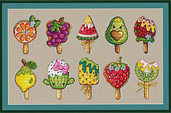 Набір для вишивки хрестиком Little stitch Сет ескімо