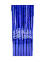 Трубочки коктейльные "Синий перламутр", 25 штук