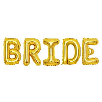 Фольговані літери КНР 40" (100 см) "Bride", золото