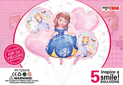 Набір фольгованих кульок КНР "Принцеса Софія"