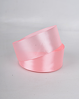 Стрічка атласна 5 см ( 33 МЕТРИ ) Рожева ніжна