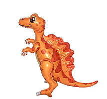 Стояча фігура фольгована КНР (60 см) Динозавр Спінозавр оранжевий