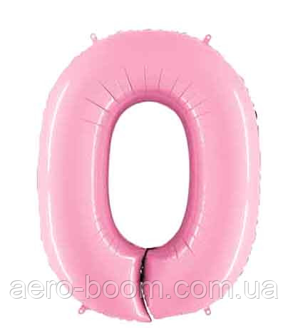 Фольгована цифра Flexmetal 40"(100 см) Пастель рожева 0, фото 1