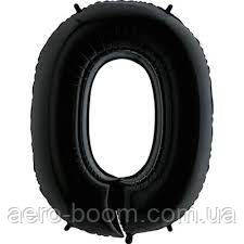 Фольгована цифра Flexmetal 40"(100 см) Чорна 0, фото 1