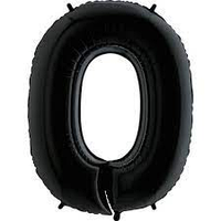 Фольгована цифра Flexmetal 40"(100 см) Чорна 0