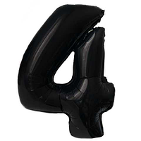 Фольгована цифра Flexmetal 40"(100 см) Чорна 4