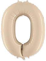 Фольгована цифра Flexmetal 40"(100 см) Сатин кремовий 0