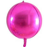 Фольгированный шарик КНР 22"( 55 см) Сфера 4D Фуксия