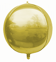 Фольгований кулька КНР 22"( 55 см) Сфера 4D Золото