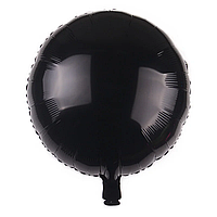 Фольгований кулька КНР 18"(45 см) чорний Коло