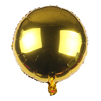 Фольгований кулька КНР 18"(45 см) Коло золото
