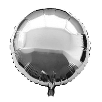 Фольгований кулька КНР 18"(45 см) Коло градієнт срібло