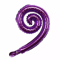 Фольгована кулька КНР 12" (43х30 см) Спіраль фіолетова