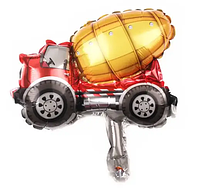 Фольгована кулька міні-фігура КНР (38х42 см) Машина бетономішалка