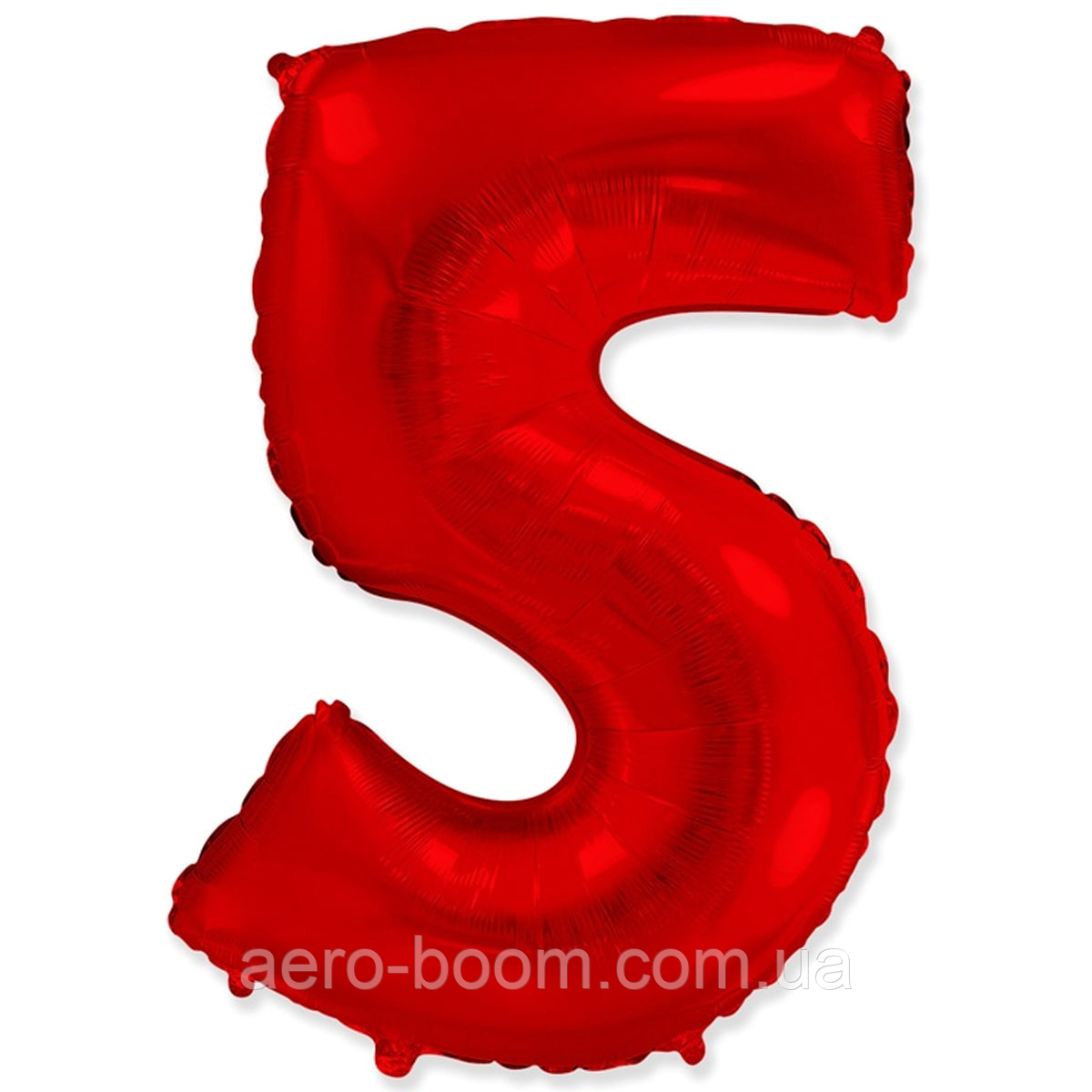 Фольгована цифра Flexmetal 40"(100 см) Червона 5, фото 1