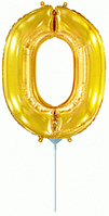 Фольгована цифра Flexmetal 14"(36 см) Золото 0
