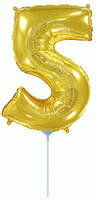 Фольгована цифра Flexmetal 14"(36 см) Золото 5