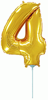 Фольгована цифра Flexmetal 14"(36 см) Золото 4