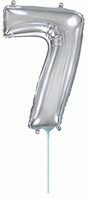 Фольгована цифра Flexmetal 14"(36 см) Срібло 7