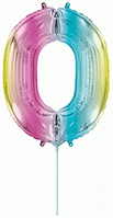 Фольгована цифра Flexmetal 14"(36 см) Градієнт веселка 0