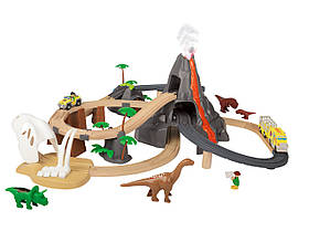 Дерев'яна залізниця Playtive Dinosaur Park 49 ел. Німеччина