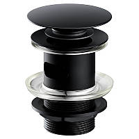 Донный клапан латунный Cersanit CLICK-CLACK S951-279 (черный)