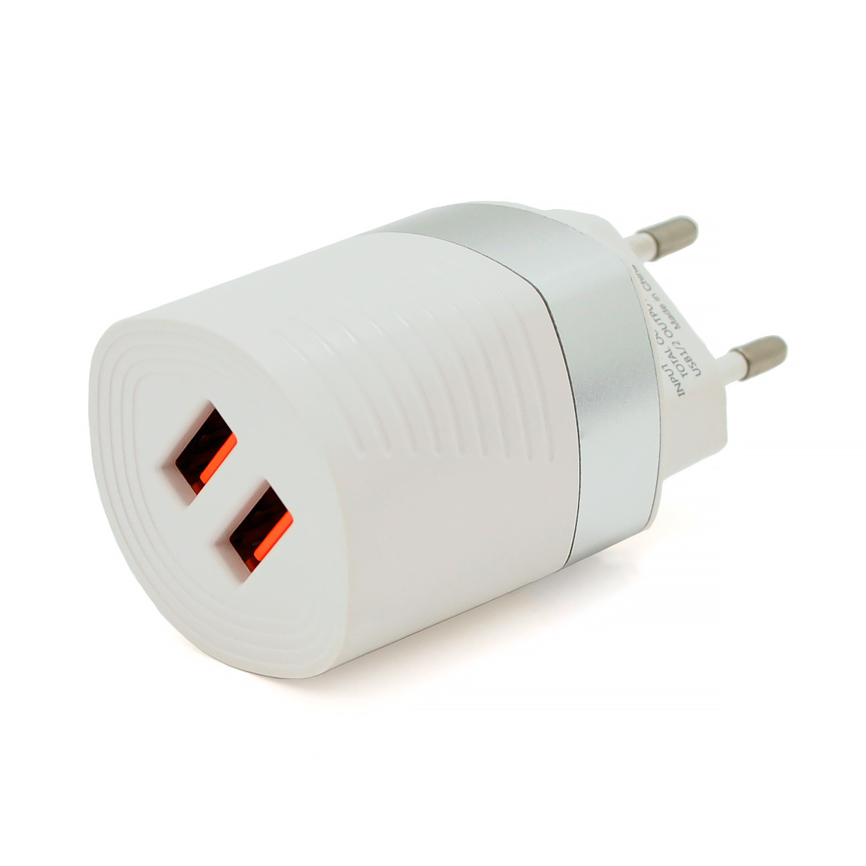 СЗУ AC100-240V iKAKU KSC-181 JUNENG, 2xUSB, 2.4A, White, Box, фото 1