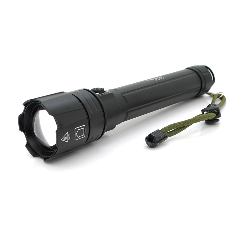 Ліхтарик Bailong BL-L-6-P90, Q5 Cree, 3 різ., Zoom, корпус-пластик, водостійкий, ударостійкий, 2*18650