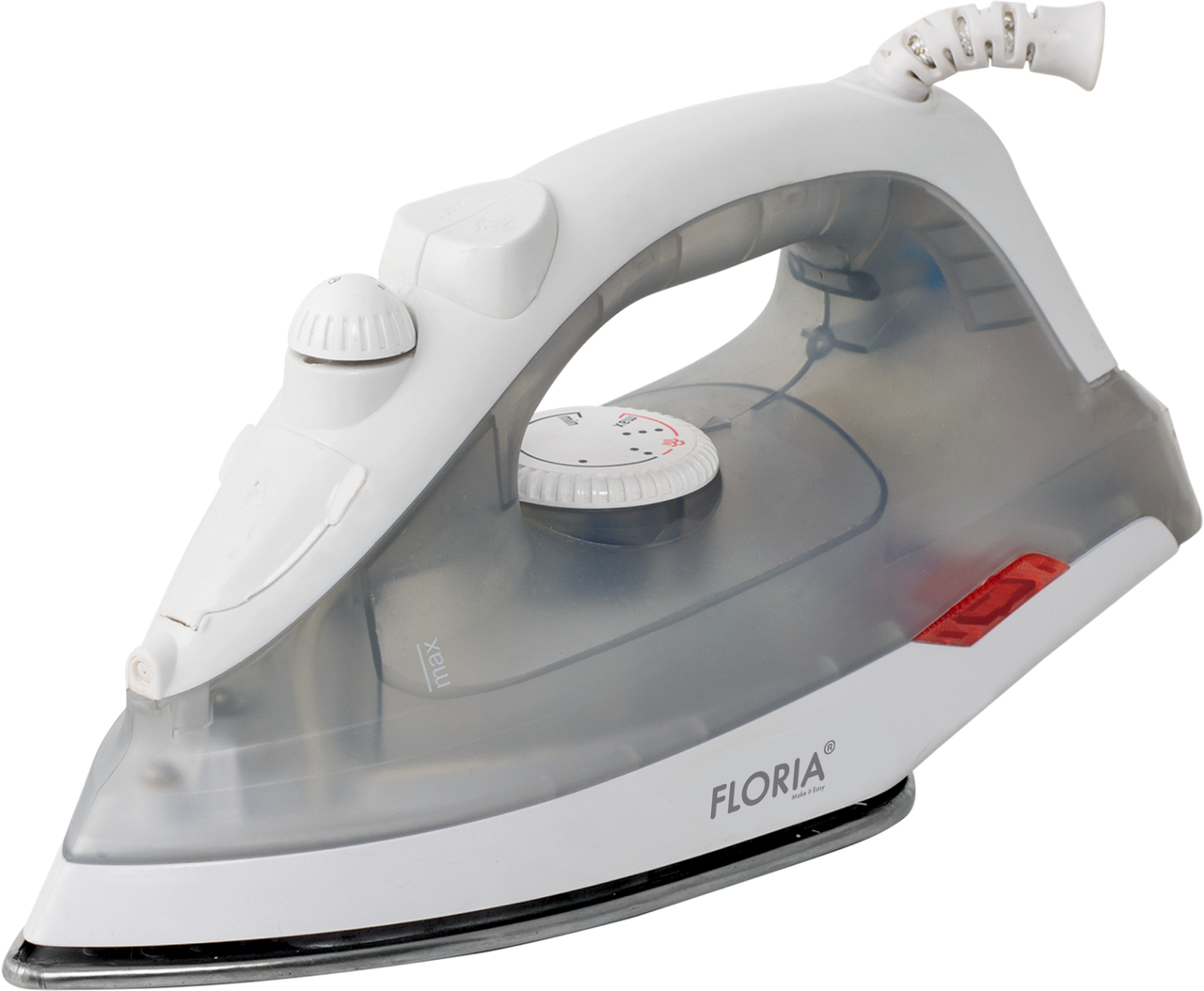 Парова праска Floria ZLN2878, 1600W, Gray, фото 1