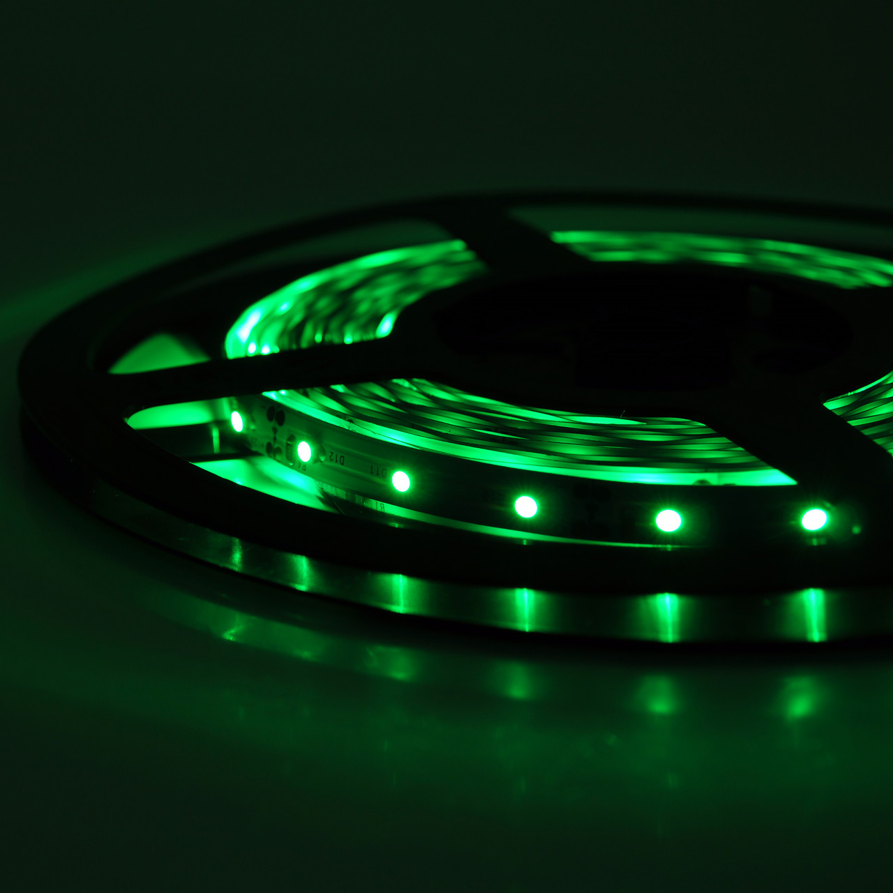 Стрічка Світлодіодна 3528, (60 світлодіодів) 5 метрів котушка Green, фото 1