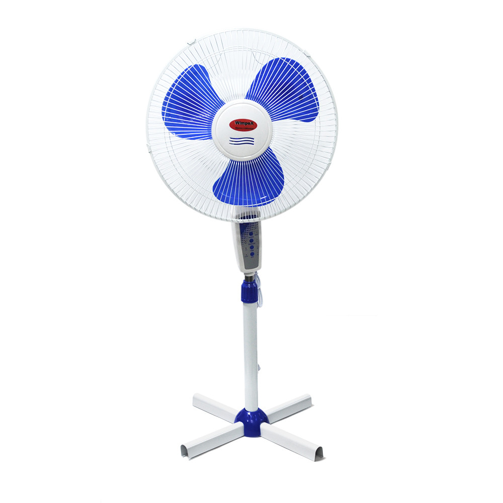 Вентилятор підлоговий WX-1603R + пульт, поворот 120°, ціна за ящик (4 шт.), 3 режими, 220 V, Box, фото 1