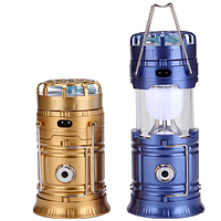 Кемпінговый фонарь-лампа WS-618TF  USB  с солнечной панелью і вентилятором