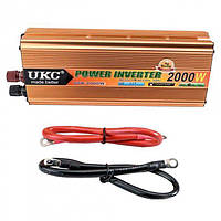 Автомобильный (Авто-) преобразователь напряжения AC/DC UKC SSK-2000W/220В + USB Авто Инвертор для дома