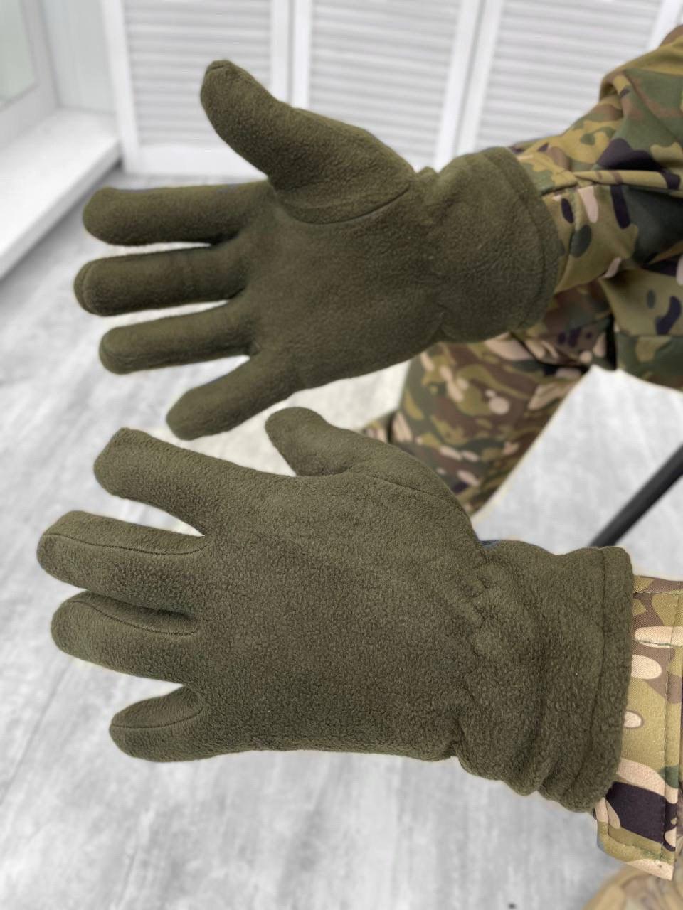 Зимові чоловічі рукавички на флісі тактичні, Рукавички штурмові військові термоперчатки рукавиці зимові чоловічі