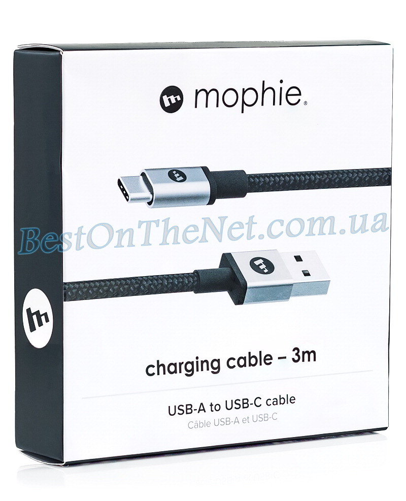 Mophie USB Type-C шнур, зарядний кабель USB-C [3.0 метра] - фото 4 - id-p1739462495
