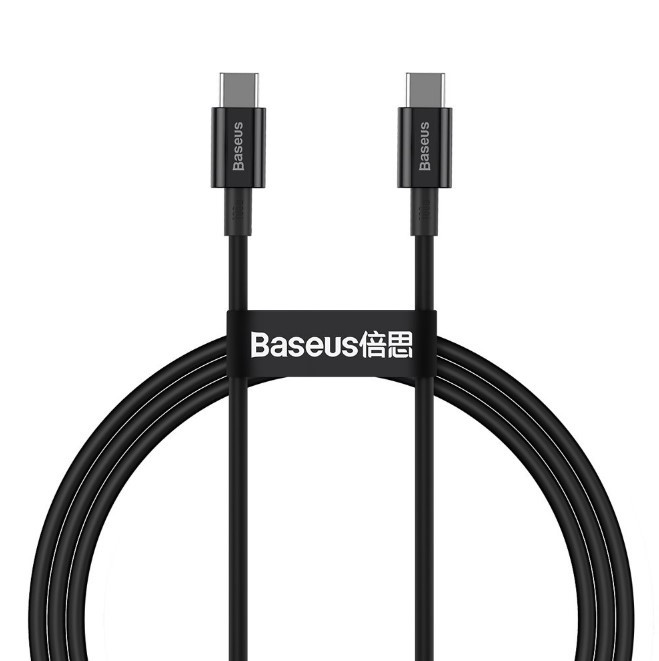 Кабель Baseus Superior Series Fast Charging Data Cable Type-C to Type-C 100W 1м Black (CATYS-B01)