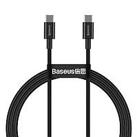 Кабель Baseus Superior Series Fast Charging Data Cable Type-C to Type-C 100W 1м Black (CATYS-B01)