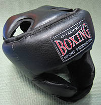 Шолом чорний Boxing з посиленим захистом, фото 2