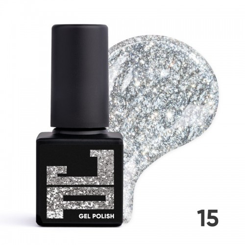 Гель-лак для нігтів Jerden Proff №15 Silver Mica 5 мл, фото 1