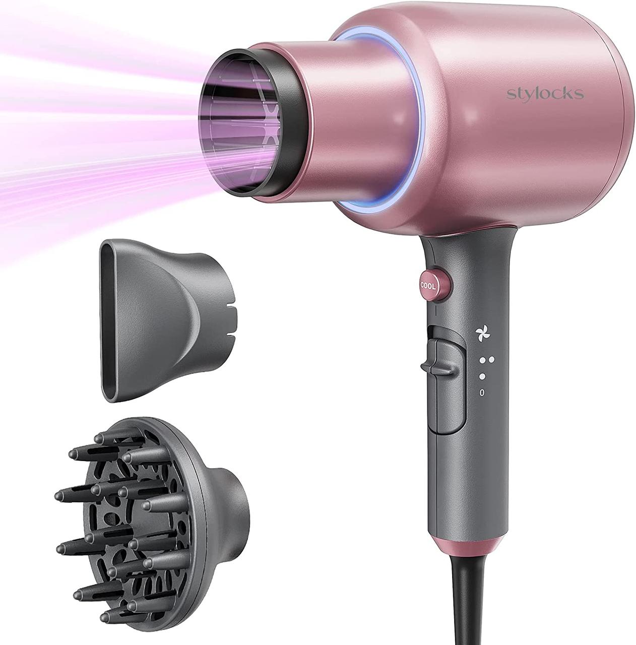 Потужний фен stylocks Hair Dryer Ion 2200 W з концентратором та дифузором