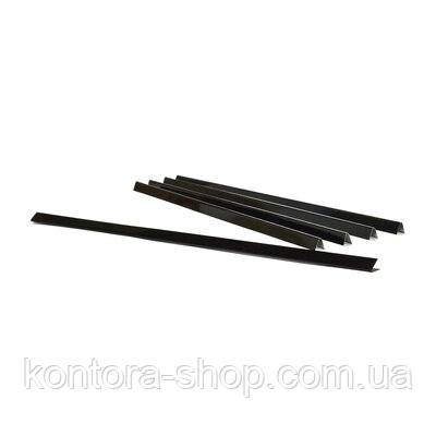 Планки металеві нижні 420 мм чорні (500 шт.)