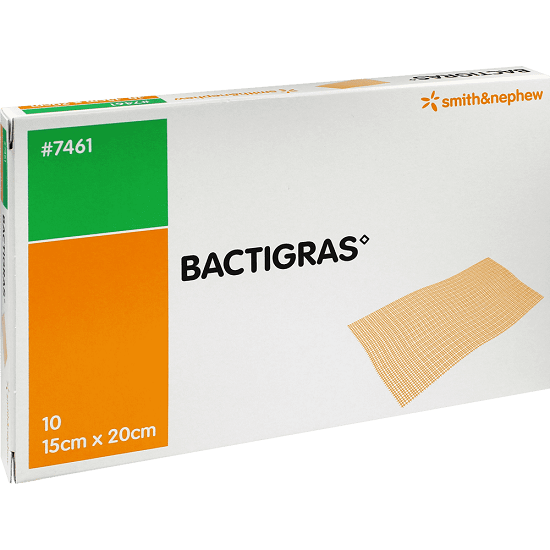 Bactigras 15x20см - Марлева пов'язка з хлоргексидину ацетатом