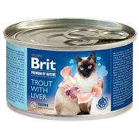 Паштет для кішок Brit Premium by Nature Cat з фореллю та печінкою 200 г