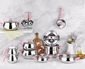 Набір посуду O.M.S. 22 предмети (OMS 1028-Pink)