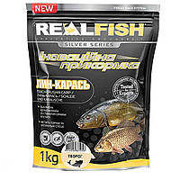 Прикорм REALFISH 1кг Лінь-Карся (Чорний черв) (10 шт.)