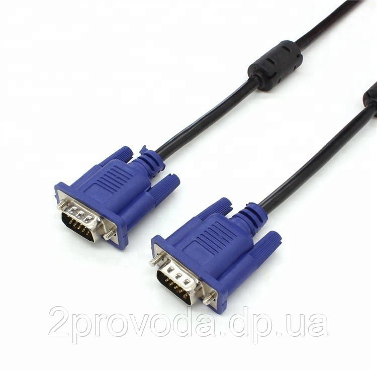 Кабель VGA для монітора 3 м із феритовим кільцем