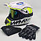 Мотошолом Ендуро Н629M для мотокросу або квадроцикла + КОМПЛЕКТ у Подарунок (Окуляри, Рукавички, Балаклава), фото 6